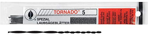 Josef Haunstetter E524011 Tornado Lame de scie à chantourner à denture rond, Noir, Taille 1
