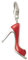 Thomas Sabo Damen-Charm Club-Anhänger Pumps/Schuh rot emailliert 925er Sterlingsilber 0301-007-10