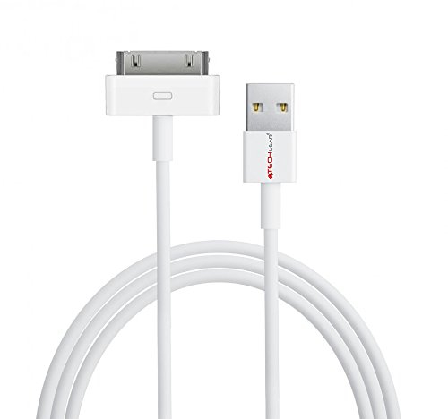 TECHGEAR EXTRA LANG 3 Meter Ersatz-USB-Datenkabel & Charging für iPhone 4s / iPhone 4 / iPad 1 / iPad 2 & iPad 3 - Weiß