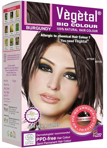 Vegetal Bio Haarfarbe Burgunderrot