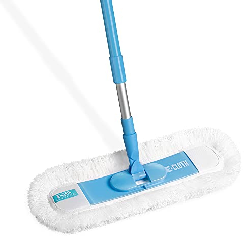 E-Cloth Épousseteur à bords flexibles pour sol et murs, Polyester, Bleu & Argent, Pack de 1