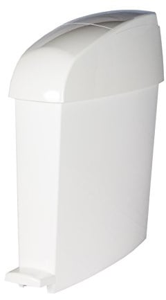 Rubbermaid Commercial Products MiniPed 12L Front Opening Pedal Operated Bin - White