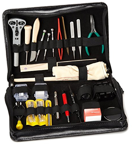 Grand kit outillage / poche cuir PRE-LIGHT pour horloger