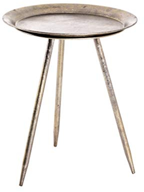 HAKU Möbel Beistelltisch Bronze, Metall - Maße: H 47 cm x Ø 38 cm, Style: Modern