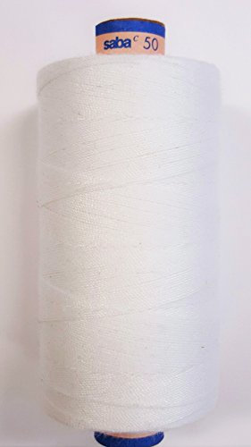 Nähgarn / Stickgarn Saba 50 von Amann 500m (100m=0,70€) Col. weiß