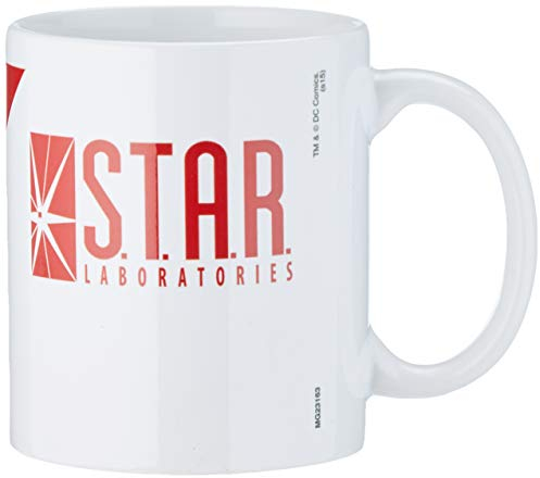 DC Comics Taza, Cerámica, Blanco, 1 Count (Pack of 1)