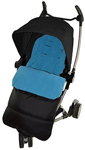 Fußsack/COSY TOES kompatibel mit Buggy Quinny Zapp Ocean Blau