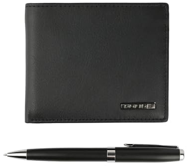 Police Geschenkbox für Herren, Schwarz mit Erkennungsmarke, blauer Stift, Klassisch