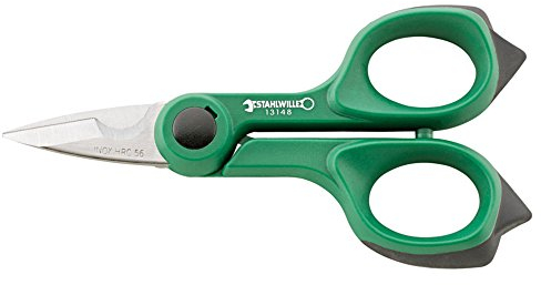 STAHLWILLE 13148 Kabelschere l zum Schneiden von Kabeln, Messing, Kupfer, Aluminium l ermüdungsfreies Arbeiten durch handgerechte 2-K Griffe, grün