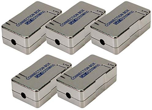 Faconet 5x LSA Verbinder Cat.6 zum Verbinden/Reparieren von Netzwerkkabel, Internetkabel oder ISDN-Kabel geschirmtes Gehäuse