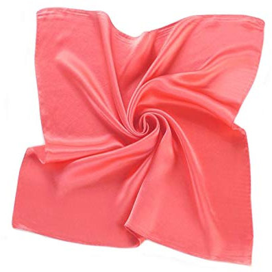 MEISHINE® 52 * 52cm Damen Elegant Seide Halstuch Seidenschal aus 100% Reiner Seide (Pink)