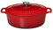 Chasseur 4733 Cocotte ovale-33 cm fonte émaillée 7.1 liters, Rubis (intérieur Noir)