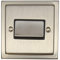 Satin Nickel Fan Isolator Switch (Black Insert/Metal Switch) - TSN369