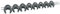 Draper Expert 8 Piece Crow Foot Spanner Set - 61034 - Metric 3/8 Sq Dr Metal Rail Tool Kit