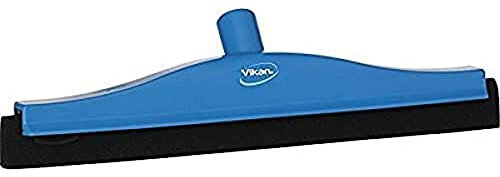 Vikan 77543 Floor Squeegee with Replacement Cassette, Blue, 600 mm Length, 85 mm Width, 115 mm Height