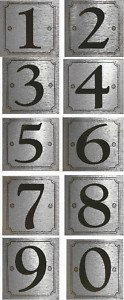 eCobbler Stick On Door Numbers in Silver colour - Number 5