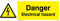 Viking Signs WE67-L15-V Panneau « Danger Electric Hazard » en vinyle, 50 mm H x 150 mm L