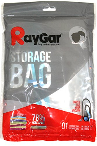 RayGar 6 Pack Medium Vacuum Compressed Storage Saving Space Bag Bags 90 X 50 cm Clothing, Duvets, Bedding, Pillows, Curtains & Travel - New