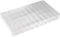 Unbekannt 800286 Huefner Duebel Sortimentskasten (L x B x H) 355 x 210 x 40mm Anzahl Faecher: 20 feste Unterteilung 1 Transparent