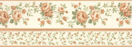 Essener Import Bordüre im Landhaus Stil aus Italien Floral Blumen