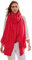 Prettystern Extra Großer Damen Stola fein weich XXL Pashmina-Schal 100% Wolle Umschalgtuch Schulter-Tuch Wollschal - Rot