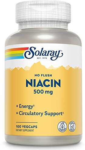 Solaray Niacin 500mg | Niacina | 100 VegCaps