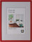 Intertrading Bilderrahmen 30 x 40 rot Holz Echt-Glas Portrait-Rahmen Foto Hoch- Quer-Format zum Hängen