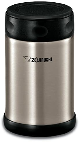 Zojirushi Lebensmittelbehälter aus Stahl, 750 ml, Schwarz/Edelstahl