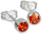 SilberDream Ohrringe 5mm Damen 925 Silber Ohrstecker Zirkonia orange SDO503O Silber Ohrstecker