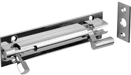 Generic Chrome Door Bolt 100mm Necked M5
