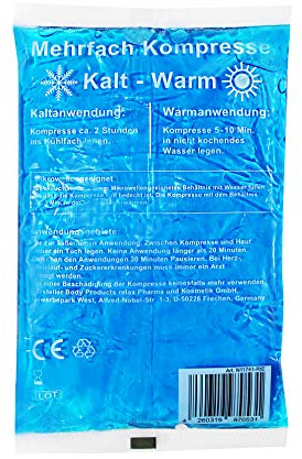 Kalt Warm Kompressen Mehrfachkompressen (10 Stück, Größe: 12 x 20 cm)