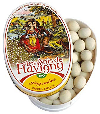 Les Anis de Flavigny Ingwer-Bonbons (50 g) - Bio