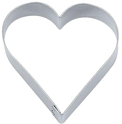 Ausstecher Herz 5 cm , Weißblech von Städter,Ausstechform