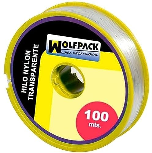 Wolfpack 16010355 Nylonschnur, transparent, 0,7 mm, Rolle mit 100 m