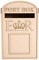 LaserSmith Wedding Post Box, Royal Mail Styled, Flat Pack, Unpainted MDF for Cards etc