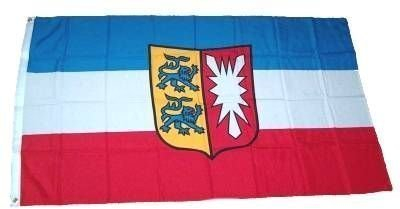 Fahne Schleswig- Holstein mit Wappen NEU 90 x 150 cm