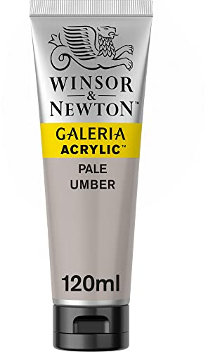 Winsor & Newton 2131438 Galeria Acrylfarbe, hohe Pigmentierung, lichtecht, buttrige Konsistenz, 120 ml Tube - Umbra Hell