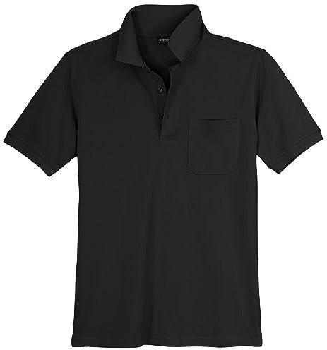 Redfield Poloshirt Piqué Übergröße schwarz Ralph