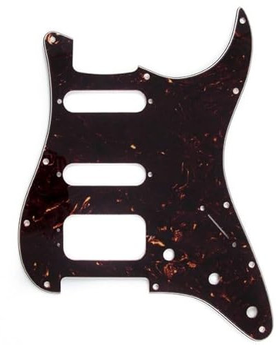 Fender 005 – 4022 4 Ply Knitting Pattern with Brown Shell King Screw Mounting Humbuc 11 Hole Mount H/S/S Stratocaster Pickguard (3 Pickup)