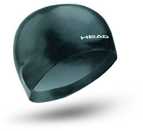 Head Swimcap 3D Racing Cap L - Unisex-Taucherhaube, Schwarz