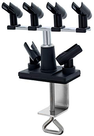 Master Airbrush® Brand Universal Clamp-on Airbrush Holder. Holds up to 6 Airbrushes and All Brands, Master, Iwata, Paasche, Badger, Grex and Generics