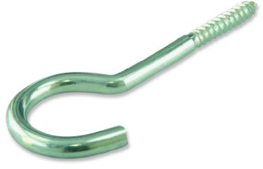 suki 15 Stück Deckenhaken 80 x 4,0 mm verzinkt Holzgewinde, 6175057