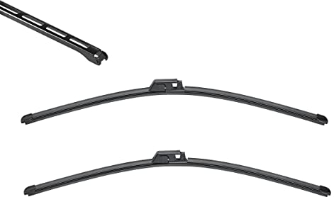 VALEO Silencio Wischer - VF352 - Leistungsstarke, hervorragende Sicht auf der Straße, einfache Montage - originale Flachblätter 550mm/550mm - Vorne - Set mit 2 Wischerblättern - 574307