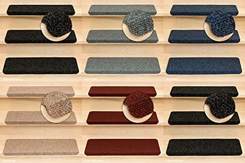 Kettelservice-Metzker Stufenmatten Ramon MW in verschiedenen Set Varianten | Rechteckig mit Winkel | Beige-Hellbraun 12 Stück