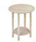 Aranaz | Mesa Camilla Gazte Redonda | Madera de Pino | Tablero Aglomerado | Mesa de Salon, Cocina o Terraza | Desmontable | Ideal para Invierno y Verano | Sin Barnizar | Mesas Color Madera | 50x55cm
