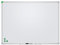 FRANKEN Whiteboard, Schreibtafel U-Act!Line mit EU Ecolabel, emailliert, magnetisch, beschreibbar, trocken abwischbar, mit Aluminiumrahmen, Magnettafel zur Wandbefestigung, Weiß, 90 x 60 cm, SC926090