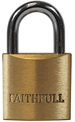 Faithfull FAIPLB25 Brass Padlocks 25mm 3 Keys