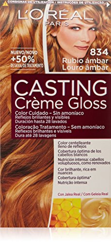 L'Oréal Paris Casting Crème Gloss Coloración Sin Amoniaco Casting Créme Gloss 834 Rubio Dorado