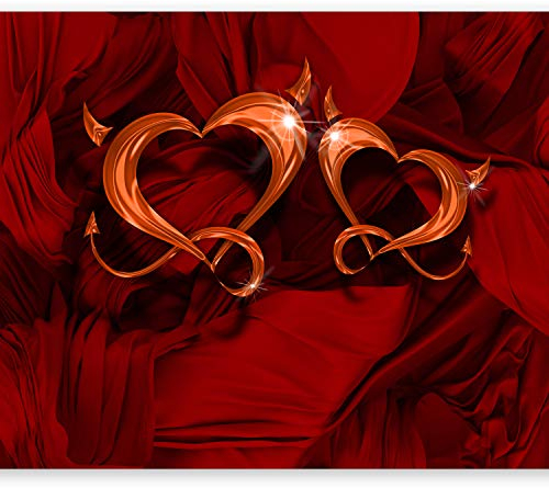 Fototapete murando 400x280 cm Vlies Tapeten Wandtapete XXL Moderne Wanddeko Design Wand Dekoration Wohnzimmer Schlafzimmer Büro Flur Herzen a-A-0116-a-a