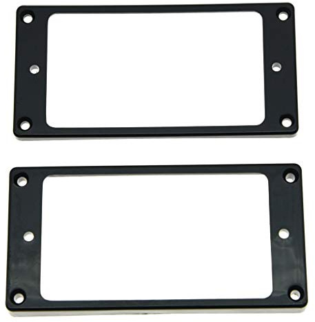 KAISH Humbucker-Tonabnehmer für Epiphone Les Paul, gewölbter Boden, Schwarz, 2 Stück